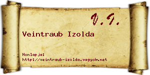 Veintraub Izolda névjegykártya